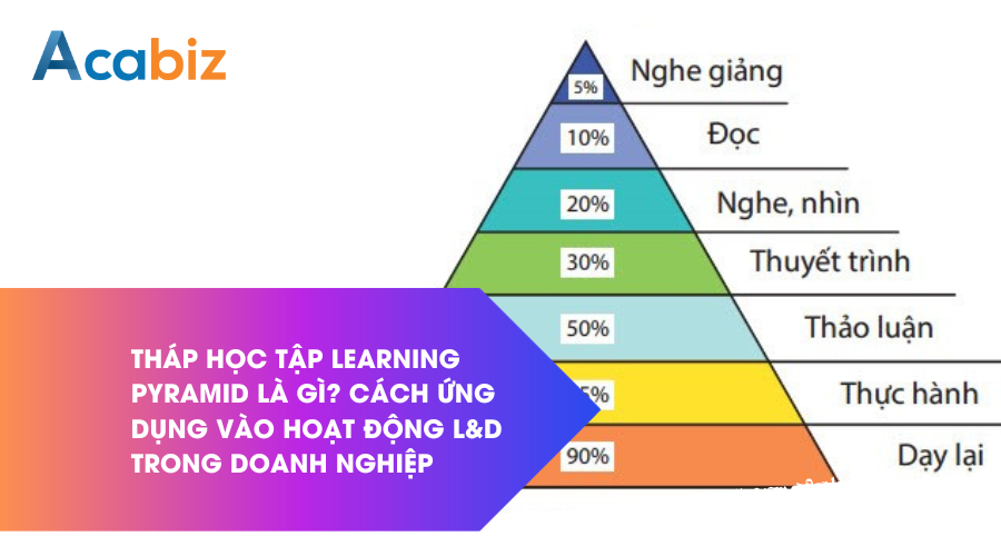 Tháp học tập Learning Pyramid là gì? Cách ứng dụng vào hoạt động L&D trong doanh nghiệp